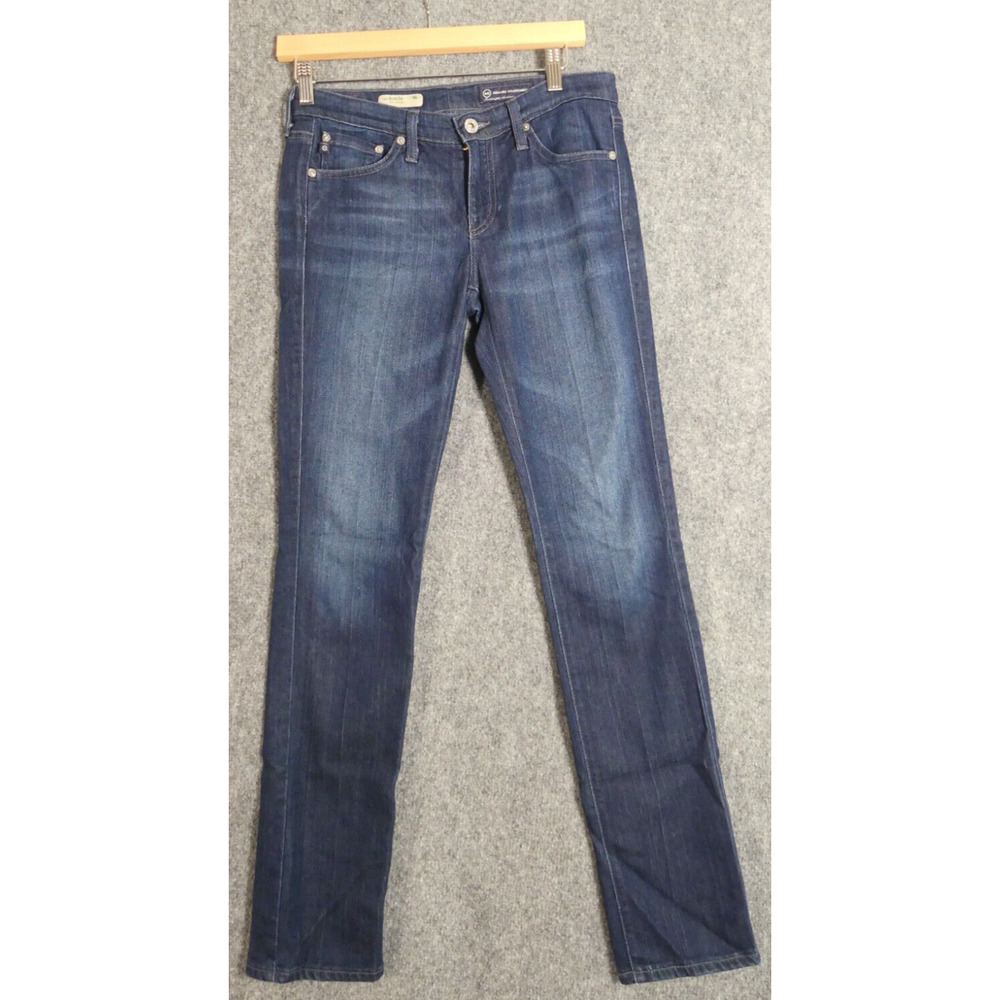 AG Adriano Goldschmied Jeans Women 27 Blue Slim Straight The Stevie Low Rise